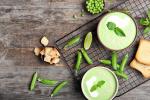 Foto de la crema detox de guisantes y menta Foto de la crema detox de guisantes y menta