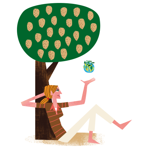 arbol Ilustracion mundo